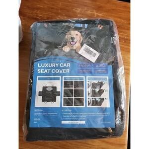 NEW Luxury Car Seat Cover For Pets Waterproof 54" x 57.87" Black